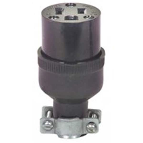 Eaton Wiring Devices Cooper Wiring 222-BOX Rubber 3Wire Grounded Connector 4858031 - main